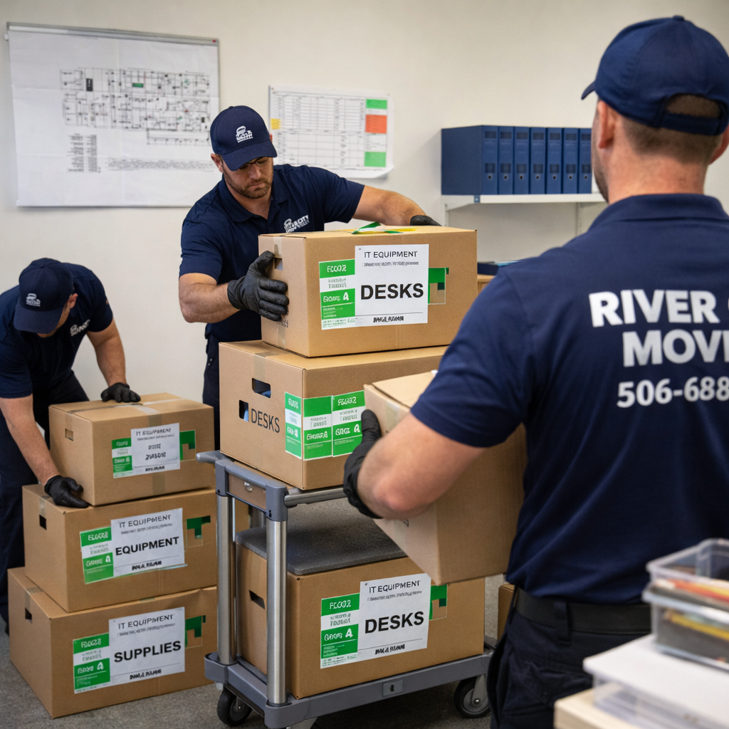 Corporate Relocation Services in Moncton using structured labeling and asset control system